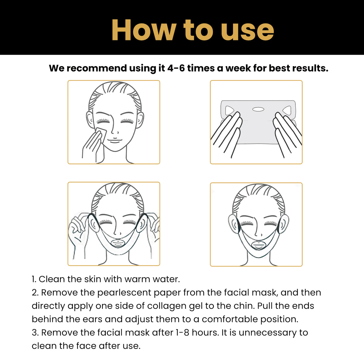 V-shaped Face Lifting Facial Mask for Skin Care