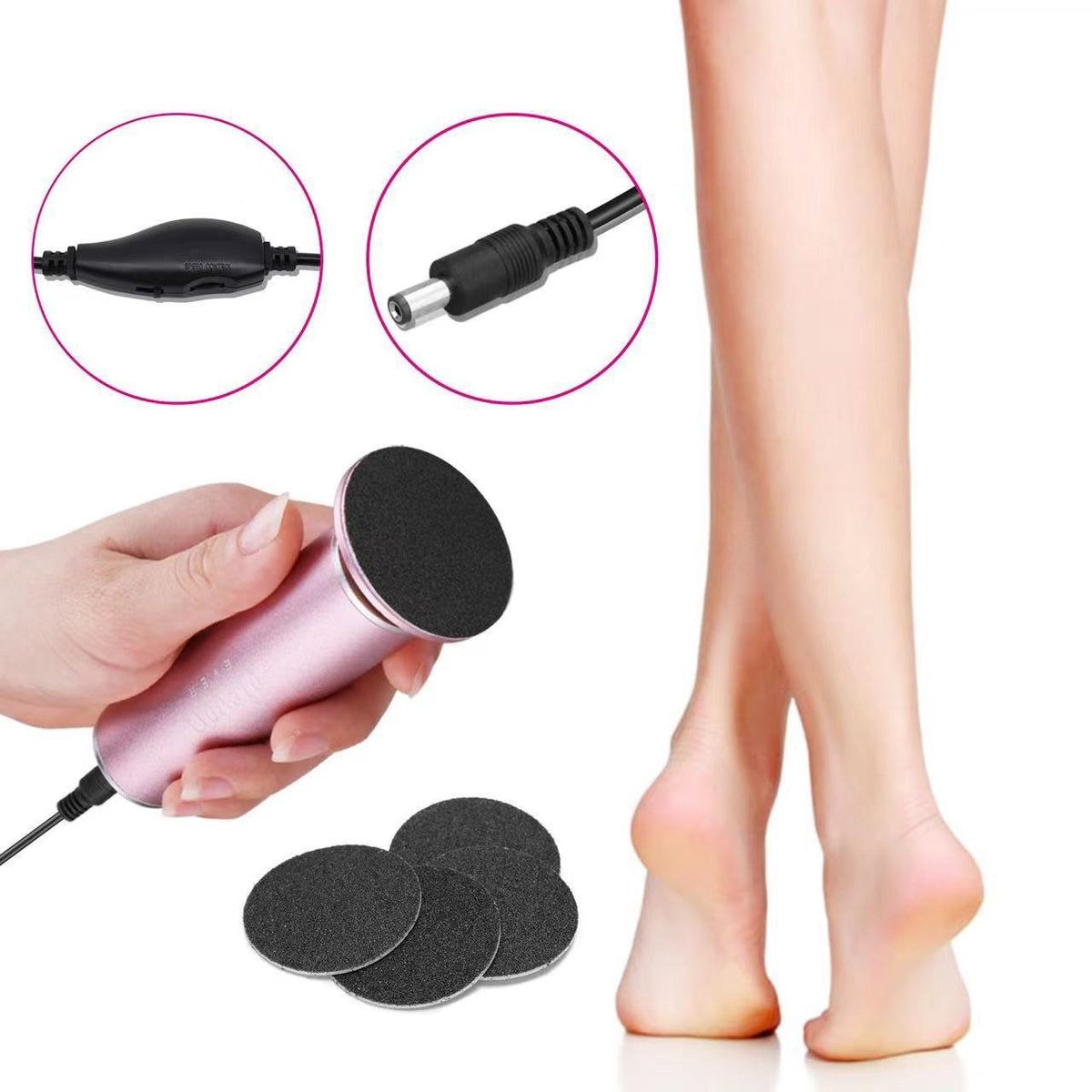Electric Foot Grinder File Removal Pedicure Machine Electric Foot Callus Remover For Feet