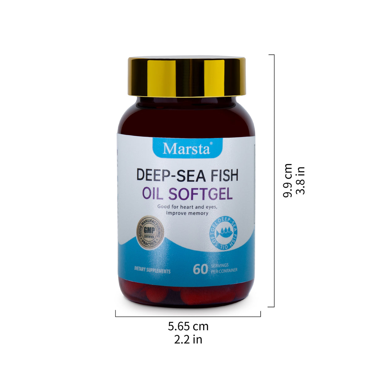 Deep sea fish oil soft capsules with high concentration