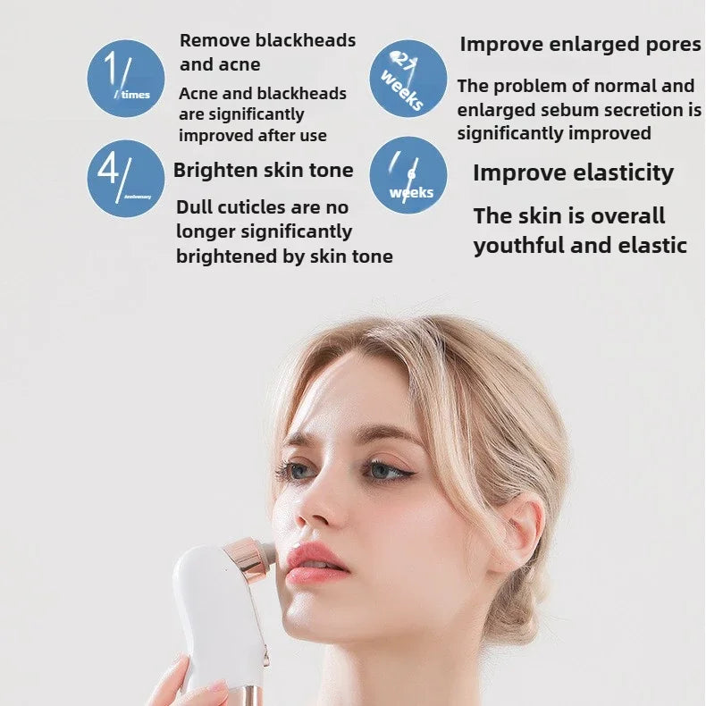 Blackhead Remover Pore Vacuum Face Cleaner Electric Pimple Acne Black Head Removal USB Rechargeable Water Cycle Black Dot Remove