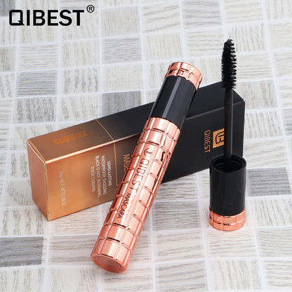 מסקרה מעגלת ומושכת QIBEST, עמידה במים וללא מריחות, מסקרה 4D למראה עיניים גדולות