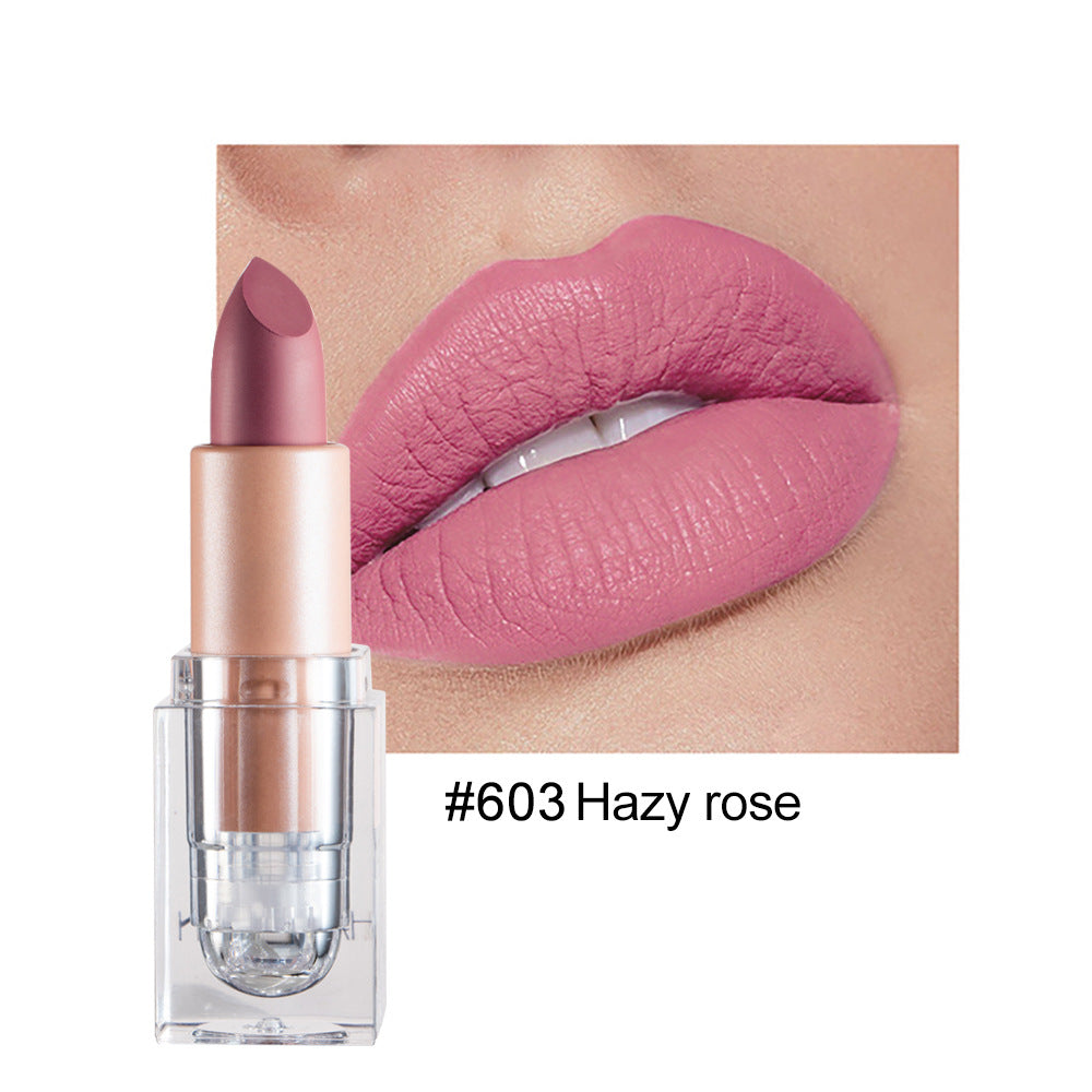 HANDAIYAN Little Ice Cube Matte Lipstick 12 Color Lipstick Lipstick Is Not Easy To Decolor Nude Color Bean Paste Color Powder Lipstick