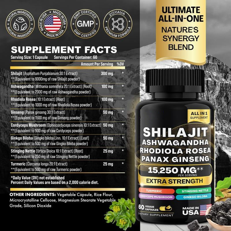 Sea Moss Shilajit Collagen Capsules