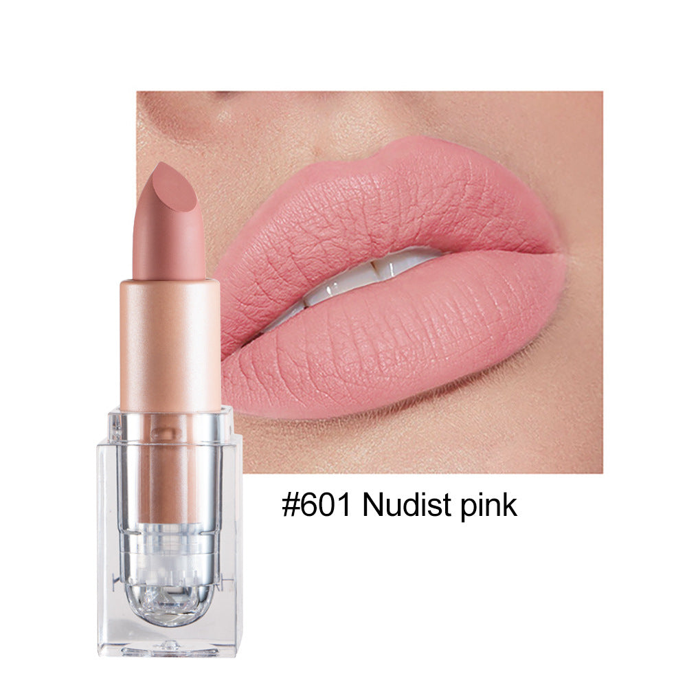 HANDAIYAN Matte Lipstick 12 Color Lipstick Not Easy To Fade Nude Pink Lipstick