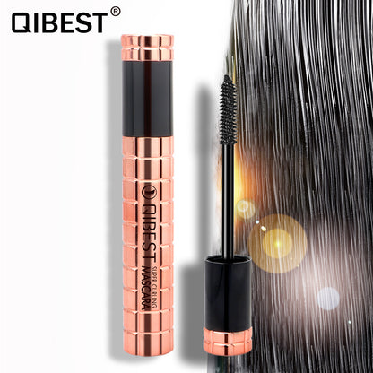 מסקרה מעגלת ומושכת QIBEST, עמידה במים וללא מריחות, מסקרה 4D למראה עיניים גדולות