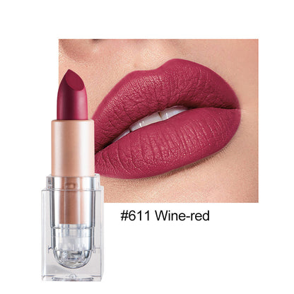 HANDAIYAN Matte Lipstick 12 Color Lipstick Not Easy To Fade Nude Pink Lipstick