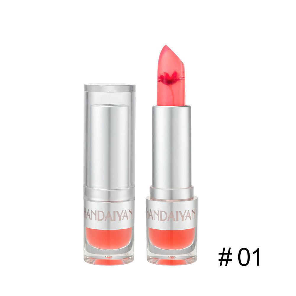 HANDAIYAN Warm Lipstick Flower Color Changing Moisturizing Lipstick Is Not Easy To Fade And Does Not Take Off Makeup
