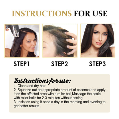 Hair Boost Darken Strengthen Essence Scalp Massage Moisturizing Hair 