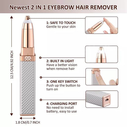 4-In-1 Lipstick Shaver Electric Eyebrow Trimmer Women&