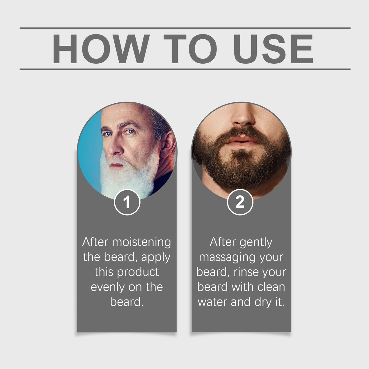 שמפו לזקן East Moon לגברים, מנקה ומעניק לחות, לריכוך השיער ולגילוח עדין ונקי