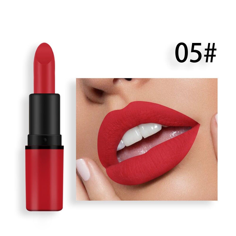 Matte Lipstick Bean Paste Plum Color Sexy Red Nude Beige Brown Red Bullet Lipstick