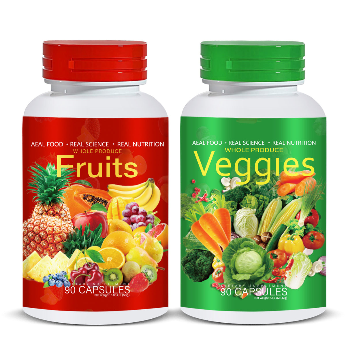 Fruits and Vegetables capsules. This page is ready