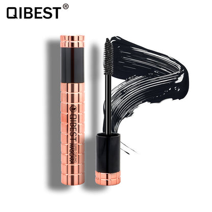 מסקרה מעגלת ומושכת QIBEST, עמידה במים וללא מריחות, מסקרה 4D למראה עיניים גדולות
