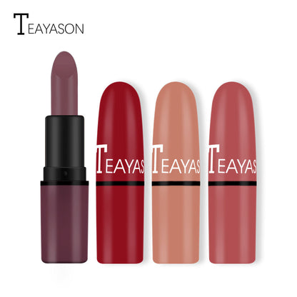 Matte Lipstick Bean Paste Plum Color Sexy Red Nude Beige Brown Red Bullet Lipstick